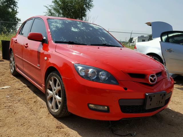 JM1BK343581878053 - 2008 MAZDA 3 HATCHBAC RED photo 1