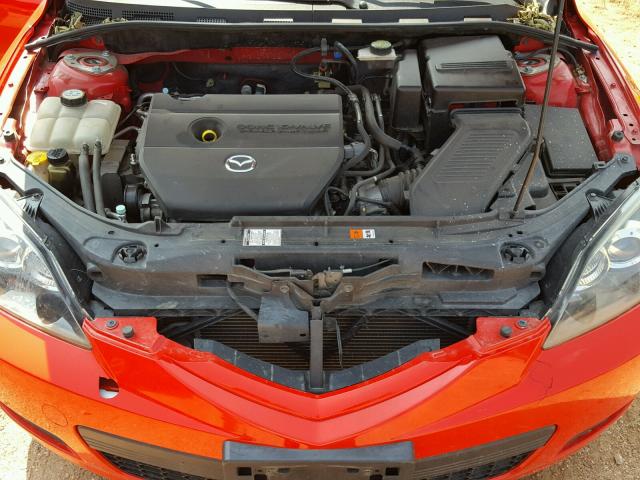 JM1BK343581878053 - 2008 MAZDA 3 HATCHBAC RED photo 7