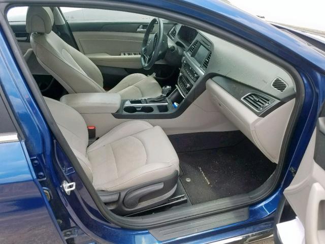 5NPE34AF3HH525429 - 2017 HYUNDAI SONATA SPO BLUE photo 5