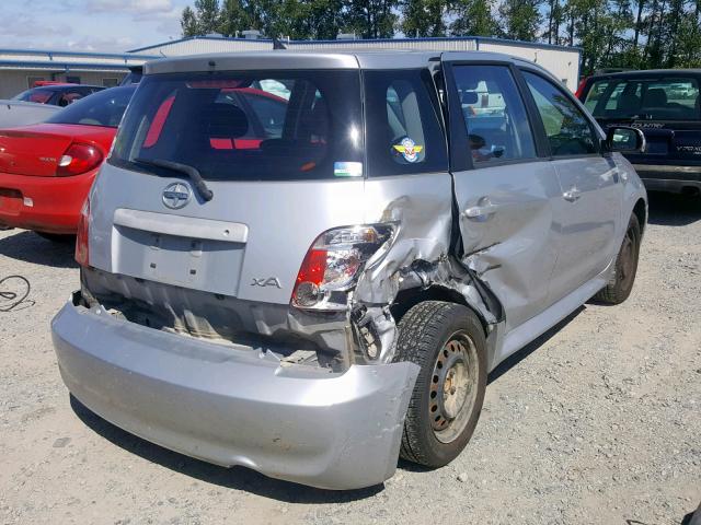 JTKKT624365015549 - 2006 TOYOTA SCION XA SILVER photo 4