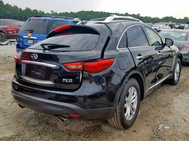 JN8AS1MU1BM110895 - 2011 INFINITI FX35 BLACK photo 4