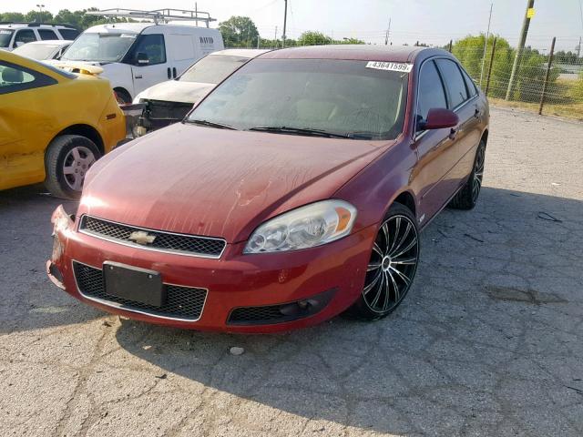 2G1WD58C179248941 - 2007 CHEVROLET IMPALA SUP RED photo 2