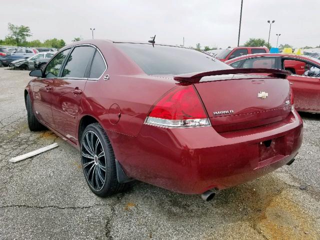 2G1WD58C179248941 - 2007 CHEVROLET IMPALA SUP RED photo 3