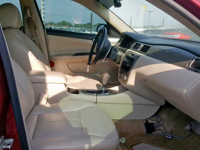 2G1WD58C179248941 - 2007 CHEVROLET IMPALA SUP წითელი ფოტო 5