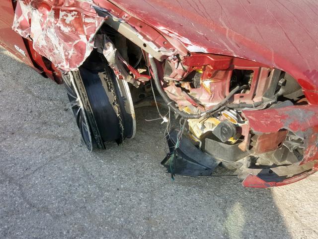 2G1WD58C179248941 - 2007 CHEVROLET IMPALA SUP წითელი ფოტო 9