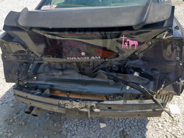 1G2NE52E05M148005 - 2005 PONTIAC GRAND AM S BLACK photo 9