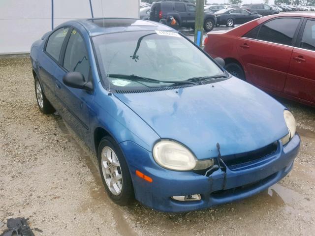 1B3ES56C62D608682 - 2002 DODGE NEON ES BLUE photo 1