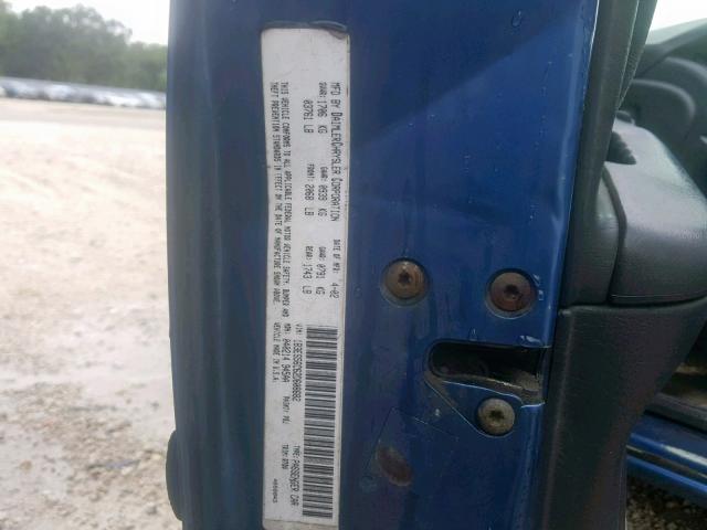 1B3ES56C62D608682 - 2002 DODGE NEON ES BLUE photo 10