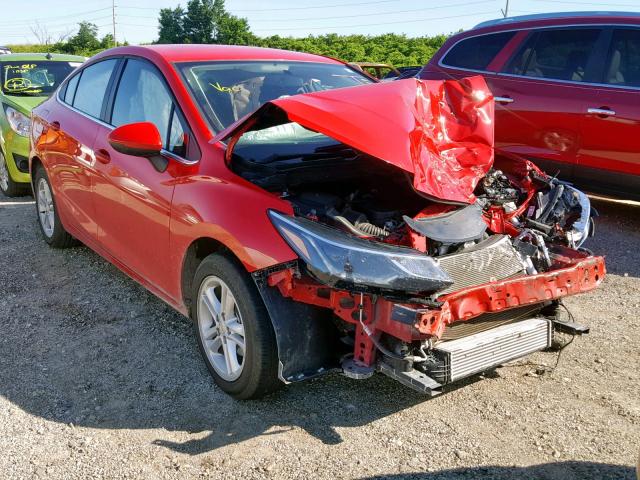 1G1BE5SM2H7196705 - 2017 CHEVROLET CRUZE LT RED photo 1