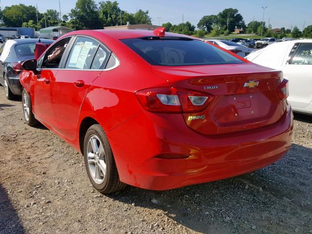 1G1BE5SM2H7196705 - 2017 CHEVROLET CRUZE LT RED photo 3