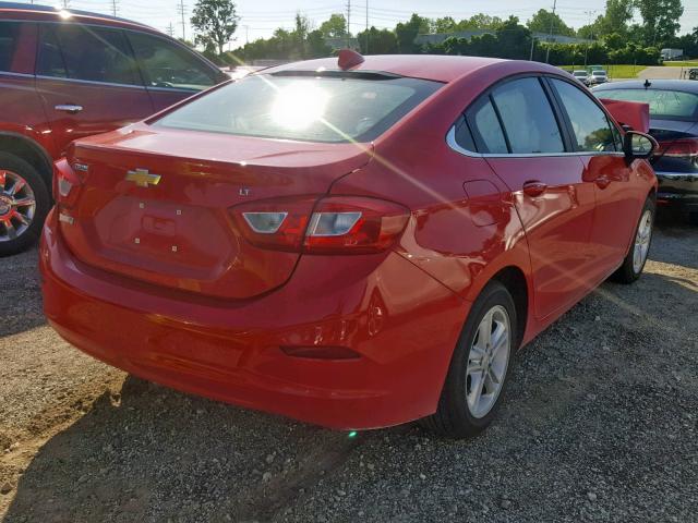 1G1BE5SM2H7196705 - 2017 CHEVROLET CRUZE LT RED photo 4