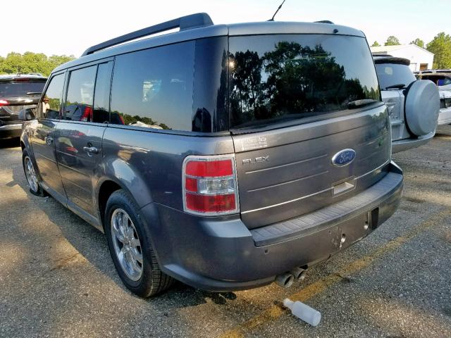 2FMGK5BC0ABA42905 - 2010 FORD FLEX SE GRAY photo 3