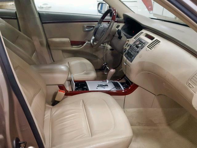 KMHFC46F36A128610 - 2006 HYUNDAI AZERA SE CREAM photo 5