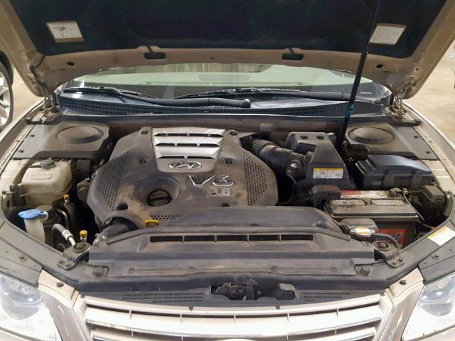 KMHFC46F36A128610 - 2006 HYUNDAI AZERA SE CREAM photo 7