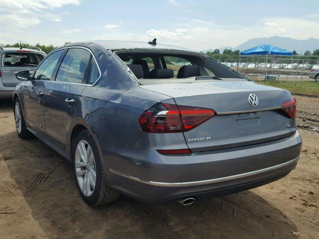 1VWBA7A32JC023445 - 2018 VOLKSWAGEN PASSAT SE GRAY photo 3