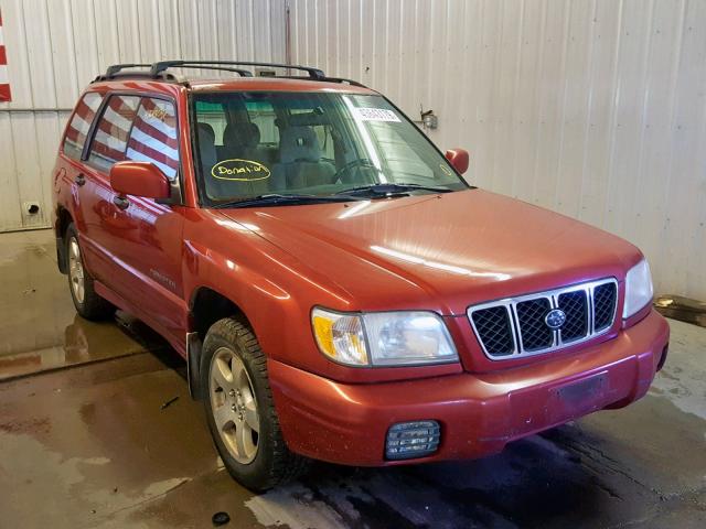 JF1SF65691G714215 - 2001 SUBARU FORESTER S RED photo 1