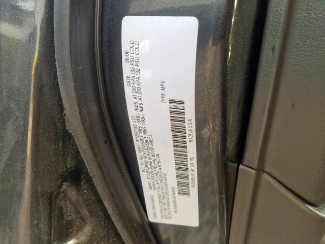 4S4WX85D874406025 - 2007 SUBARU B9 TRIBECA GRAY photo 10