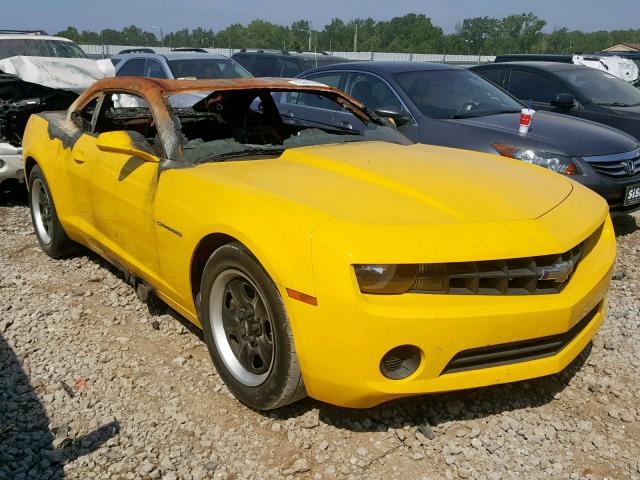 2G1FA1E34D9224635 - 2013 CHEVROLET CAMARO LS YELLOW photo 1