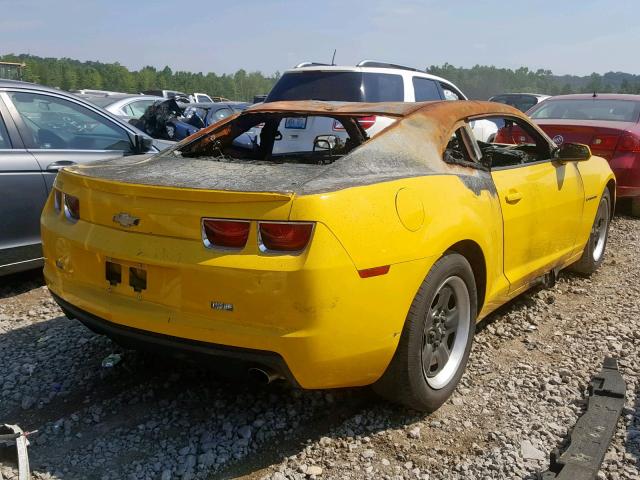 2G1FA1E34D9224635 - 2013 CHEVROLET CAMARO LS YELLOW photo 4