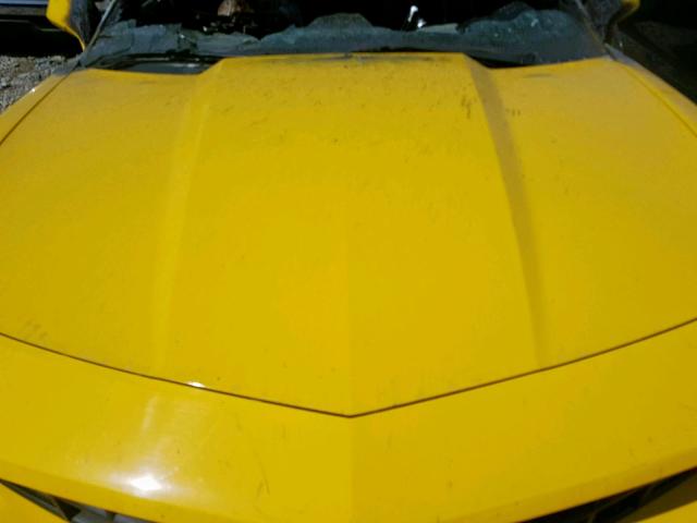 2G1FA1E34D9224635 - 2013 CHEVROLET CAMARO LS YELLOW photo 7