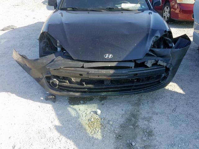 KMHHM66D78U291973 - 2008 HYUNDAI TIBURON GS BLACK photo 9