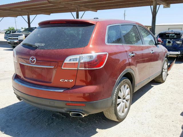 JM3TB2MV3A0238278 - 2010 MAZDA CX-9 RED photo 4