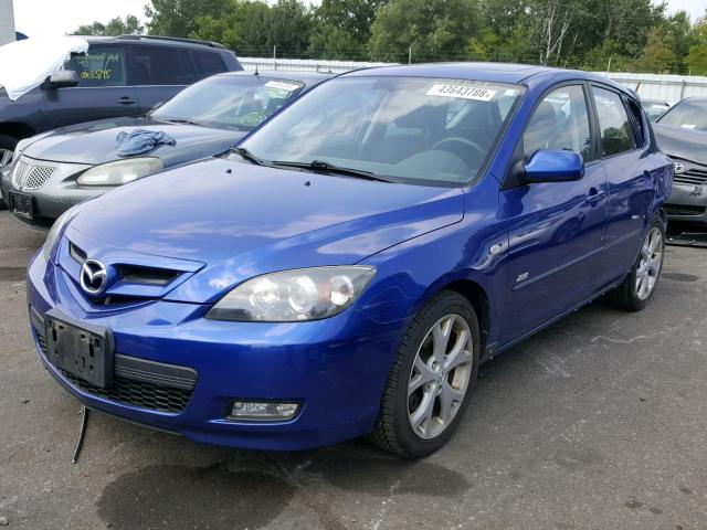 JM1BK343471673967 - 2007 MAZDA 3 HATCHBAC BLUE photo 2