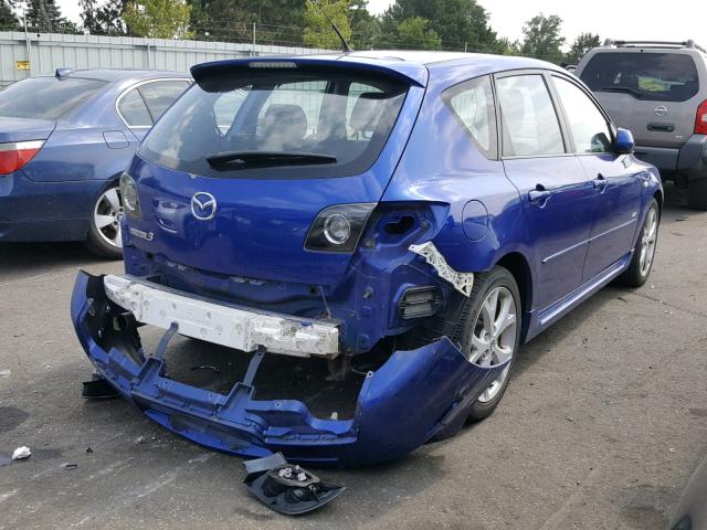 JM1BK343471673967 - 2007 MAZDA 3 HATCHBAC BLUE photo 4