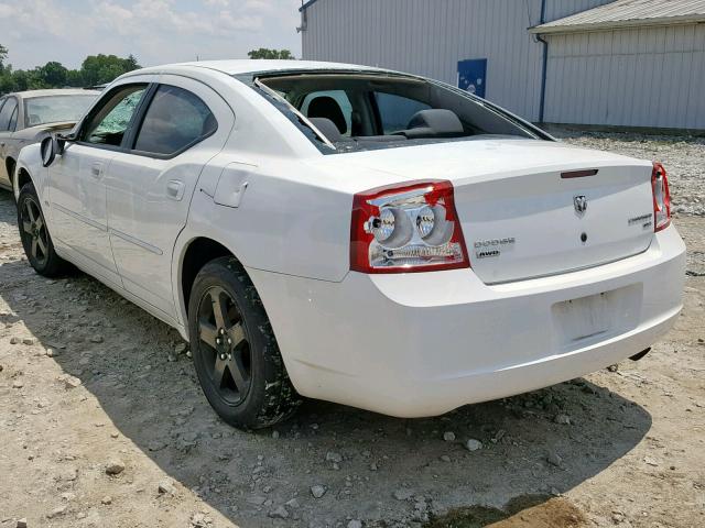 2B3CK3CV4AH300221 - 2010 DODGE CHARGER SX WHITE photo 3