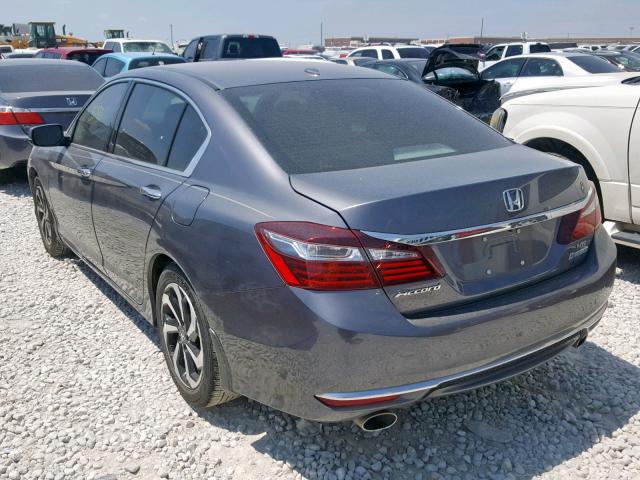 1HGCR3F87HA022327 - 2017 HONDA ACCORD EXL GRAY photo 3