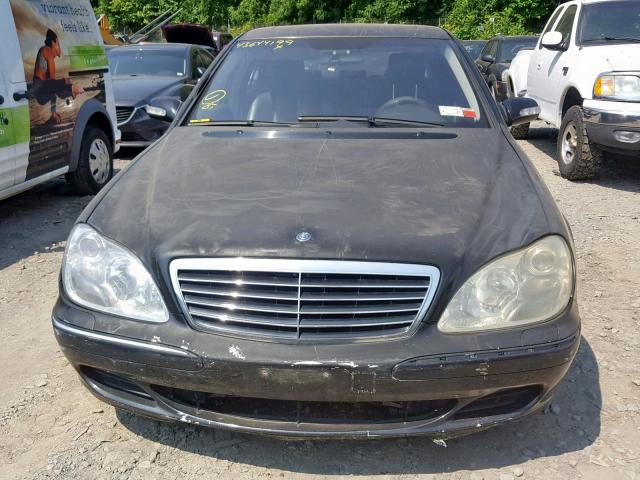 WDBNG83J45A460346 - 2005 MERCEDES-BENZ S 430 4MAT BLACK photo 9