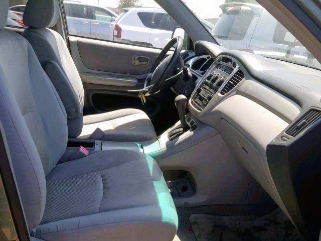 JTEGP21A140025102 - 2004 TOYOTA HIGHLANDER GREEN photo 5