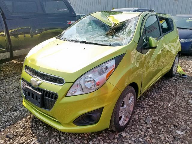 KL8CB6S98DC540800 - 2013 CHEVROLET SPARK LS GREEN photo 2