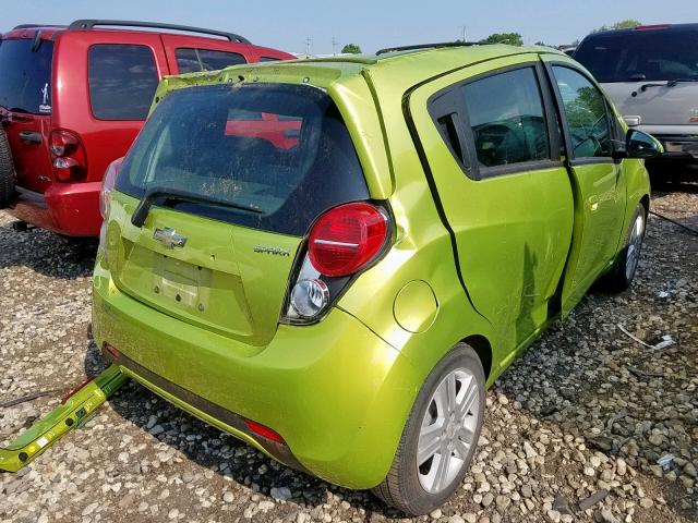 KL8CB6S98DC540800 - 2013 CHEVROLET SPARK LS GREEN photo 4