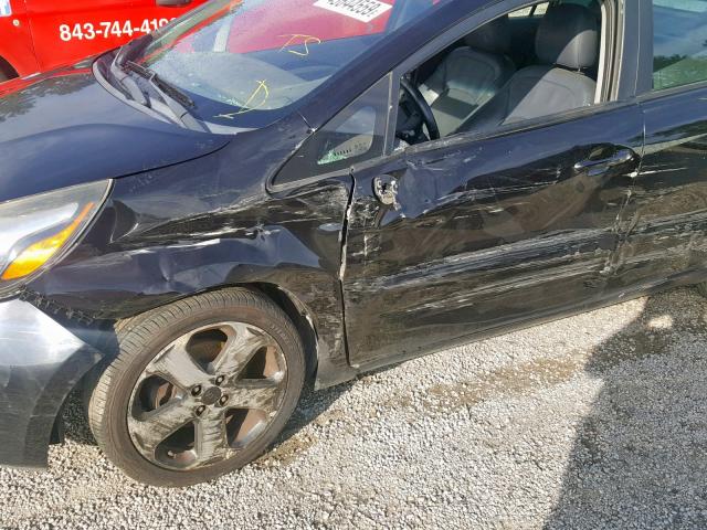 KNADN4A35C6045081 - 2012 KIA RIO EX BLACK photo 9