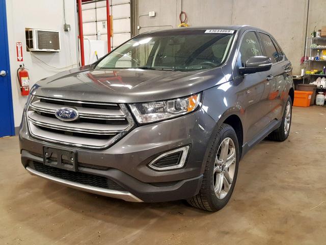 2FMPK4K93HBB91446 - 2017 FORD EDGE TITAN GRAY photo 2