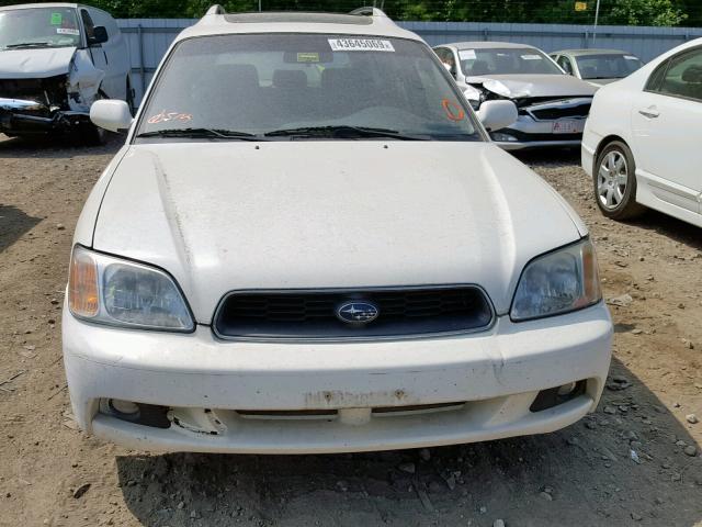 4S3BH625347301761 - 2004 SUBARU LEGACY L S WHITE photo 9