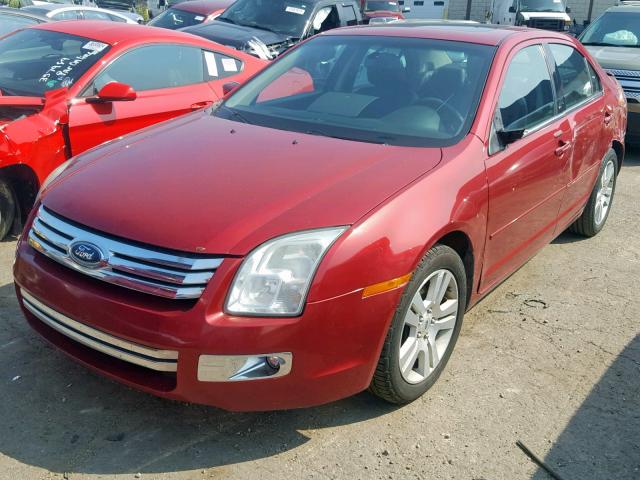 3FAHP08169R103499 - 2009 FORD FUSION SEL RED photo 2