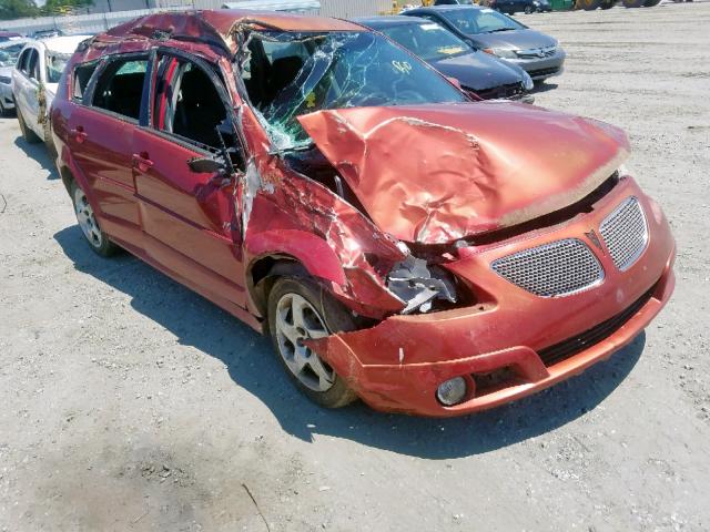 5Y2SL65827Z418356 - 2007 PONTIAC VIBE BURGUNDY photo 1