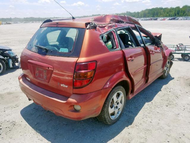 5Y2SL65827Z418356 - 2007 PONTIAC VIBE BURGUNDY photo 4