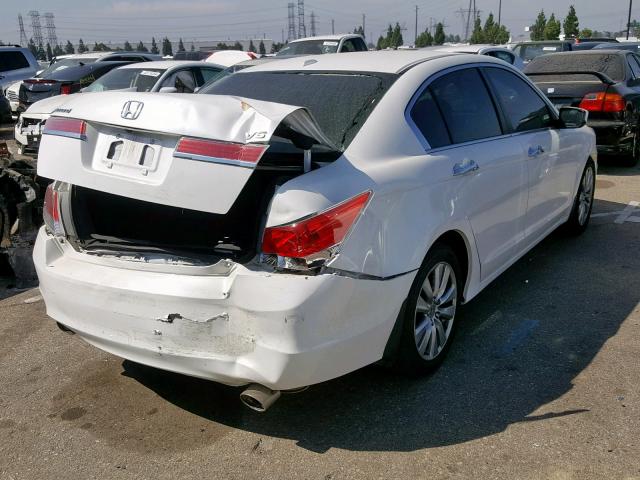 1HGCP3F88CA034212 - 2012 HONDA ACCORD EXL WHITE photo 4