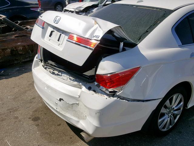 1HGCP3F88CA034212 - 2012 HONDA ACCORD EXL WHITE photo 9