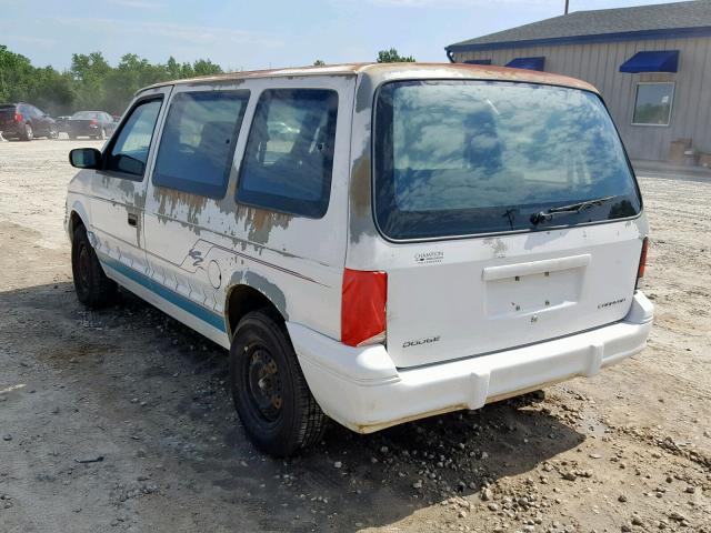 2B4GH25K8RR632466 - 1994 DODGE CARAVAN WHITE photo 3