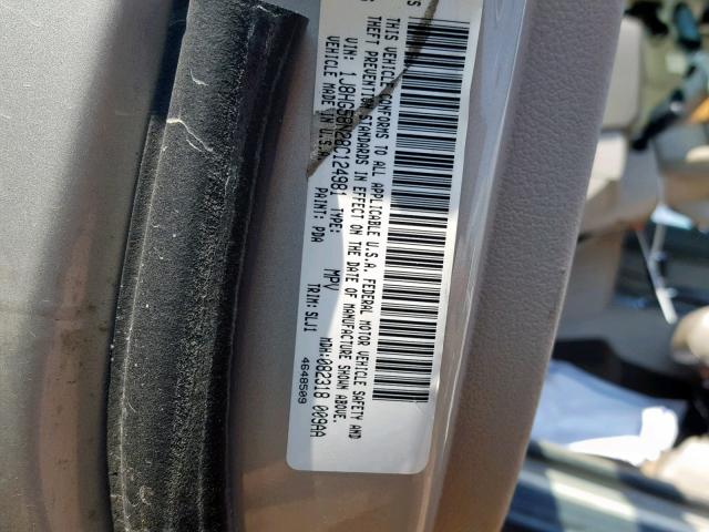 1J8HG58N28C124981 - 2008 JEEP COMMANDER GOLD photo 10