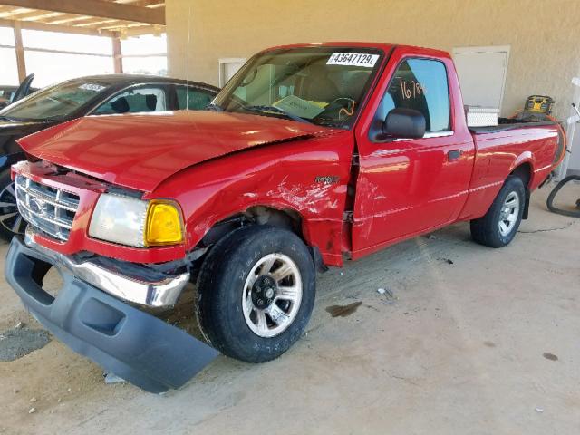 1FTYR10UX3PA29762 - 2003 FORD RANGER RED photo 2