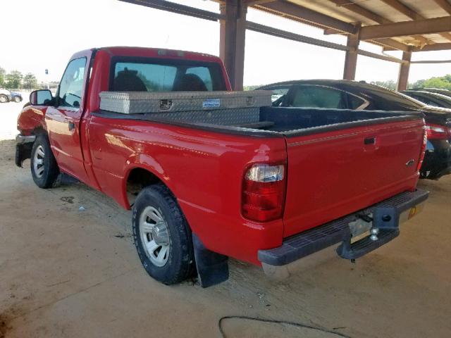 1FTYR10UX3PA29762 - 2003 FORD RANGER RED photo 3