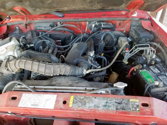 1FTYR10UX3PA29762 - 2003 FORD RANGER RED photo 7