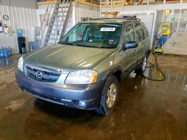 4F2CZ94173KM38033 - 2003 MAZDA TRIBUTE LX GREEN photo 2