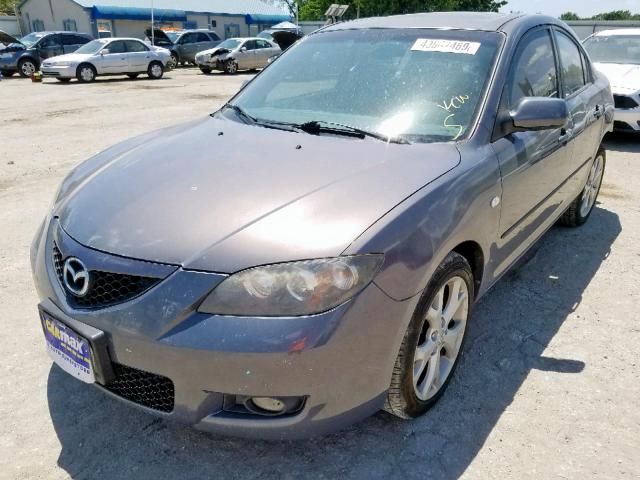 JM1BK32F891223870 - 2009 MAZDA 3 I GRAY photo 2