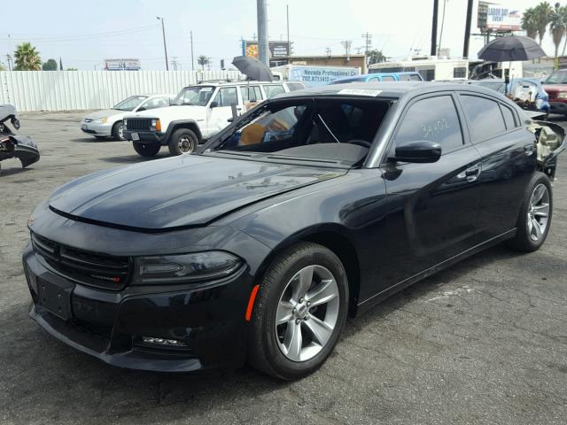 2C3CDXHG5HH520685 - 2017 DODGE CHARGER SX BLACK photo 2